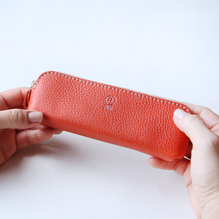 PORCO ROSSO（ポルコロッソ） ペンケース 革 筆箱 スリム コンパクト