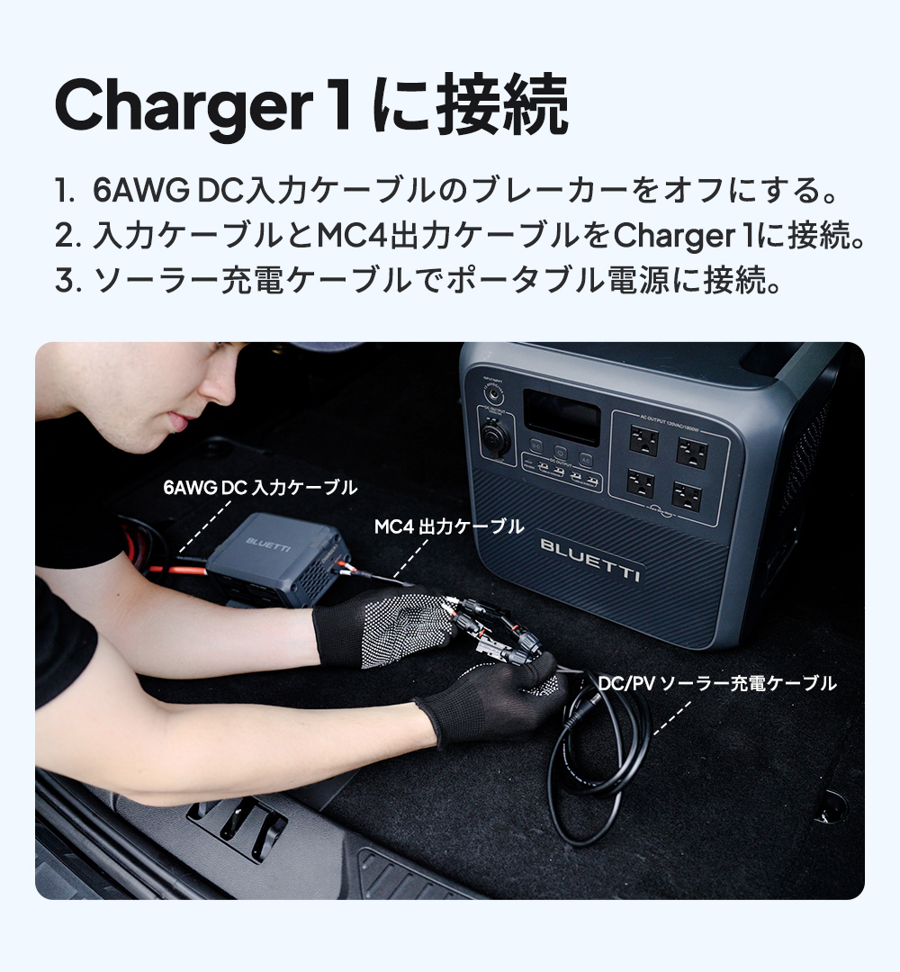 BLUETTI BLUETTI Charger 1 走行充電器 560W オルタネーターDC充電器