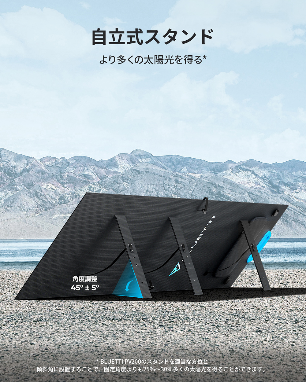 BLUETTI BLUETTI 200W ソーラーパネル 折り畳み式太陽光パネル 単結晶