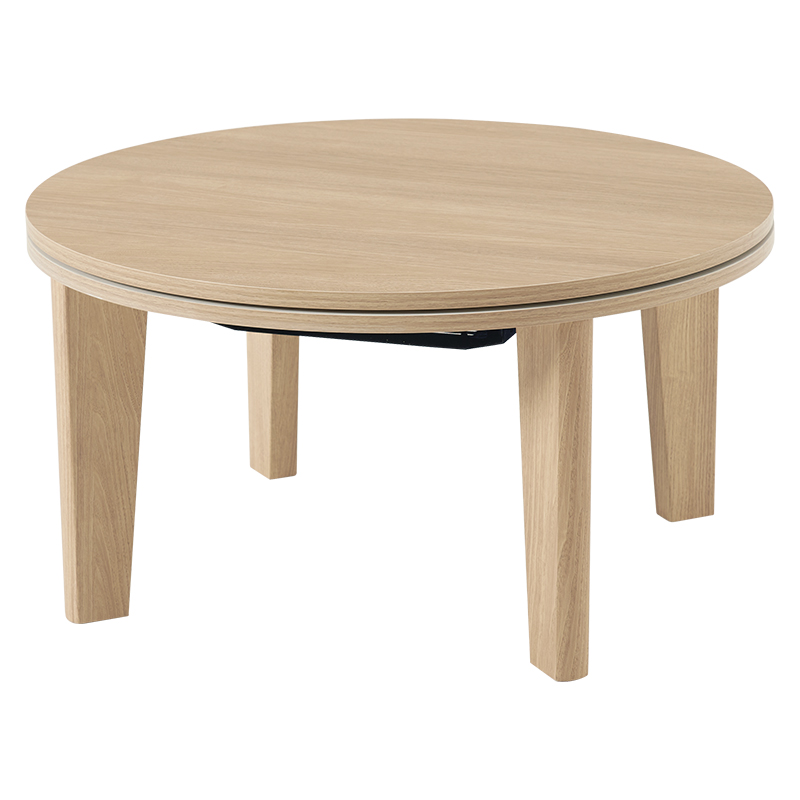 HAGiHARA（萩原） 丸型こたつテーブル カジュアルコタツ 直径68cm 丸形