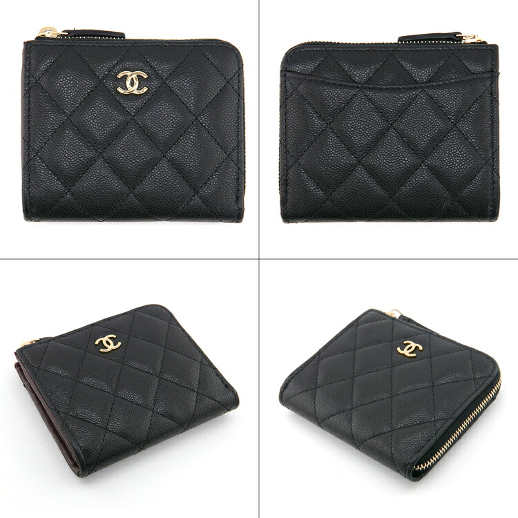 CHANEL（シャネル） ジップ カードケース コインパース キャビアスキン