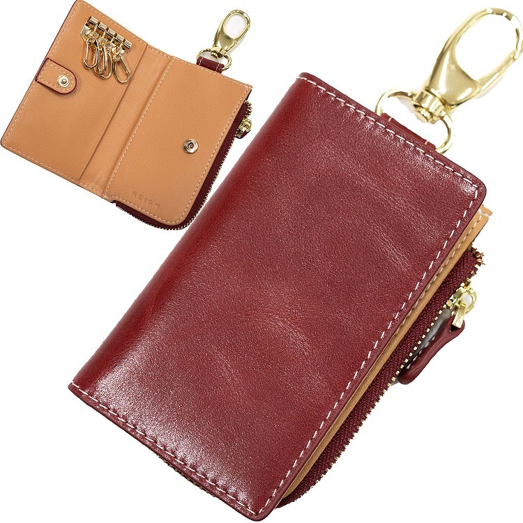 キーケース 名入れ コインケース キーケース付き小銭入れ カード入れ