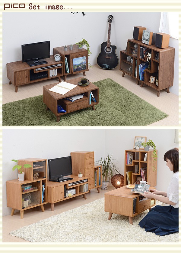 Pico series Table テーブル ローテーブル リビング 収納 棚 収納家具