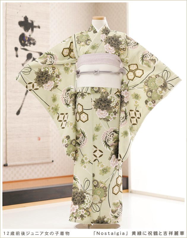 10歳〜13歳 子供振袖レンタル jk0251 女の子 ジュニア着物 十三参り
