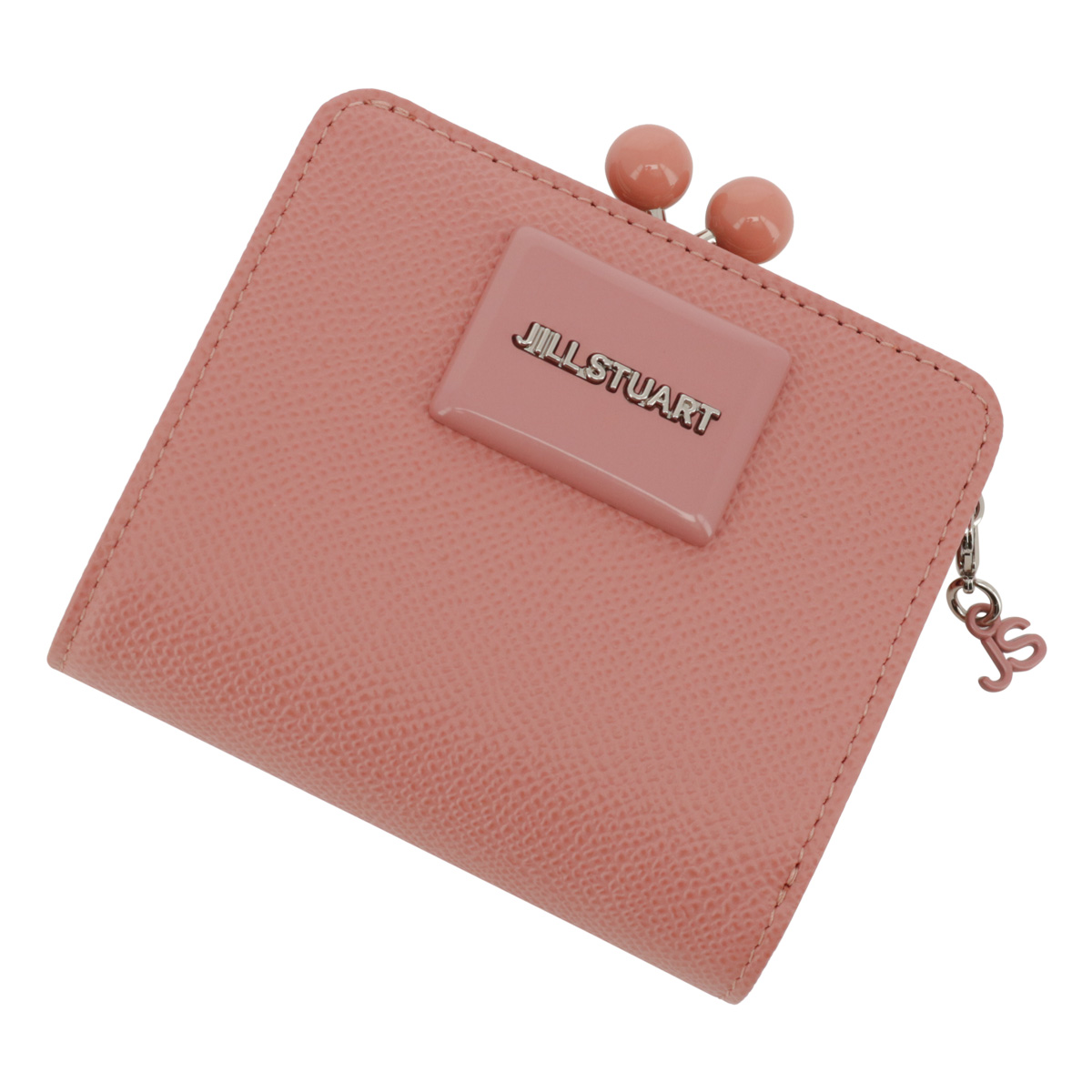 皇居 限定品 二つ折り財布 がま口財布 ピンクベージュ 本革製品 菊の御紋