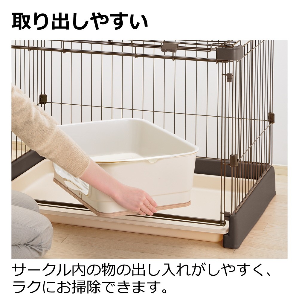 リッチェル（Richell） もっとお掃除簡単ペットサークル 90-60 ペット