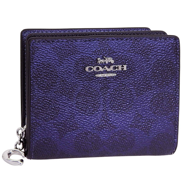 COACH（コーチ） 財布 レディース 2つ折り 折財布 アウトレット PVC