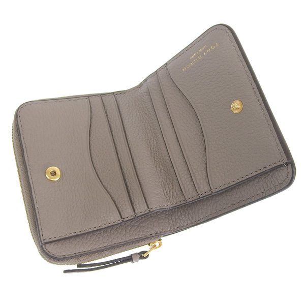 TORY BURCH 二つ折り財布 グレー トリーバーチ 二つ折り財布