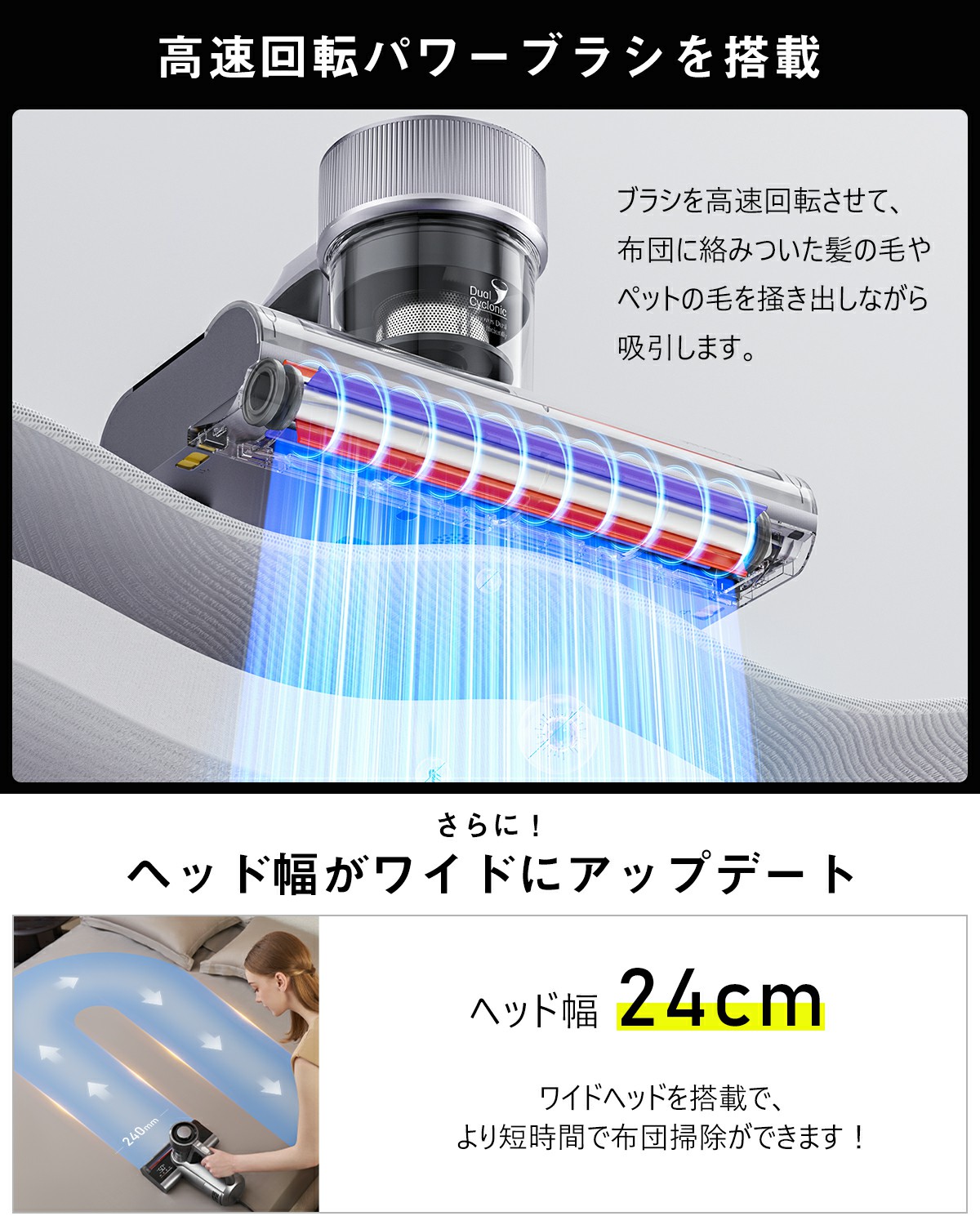 新春SALE！／布団クリーナー ふとんクリーナー 布団掃除機 65℃温風 UV
