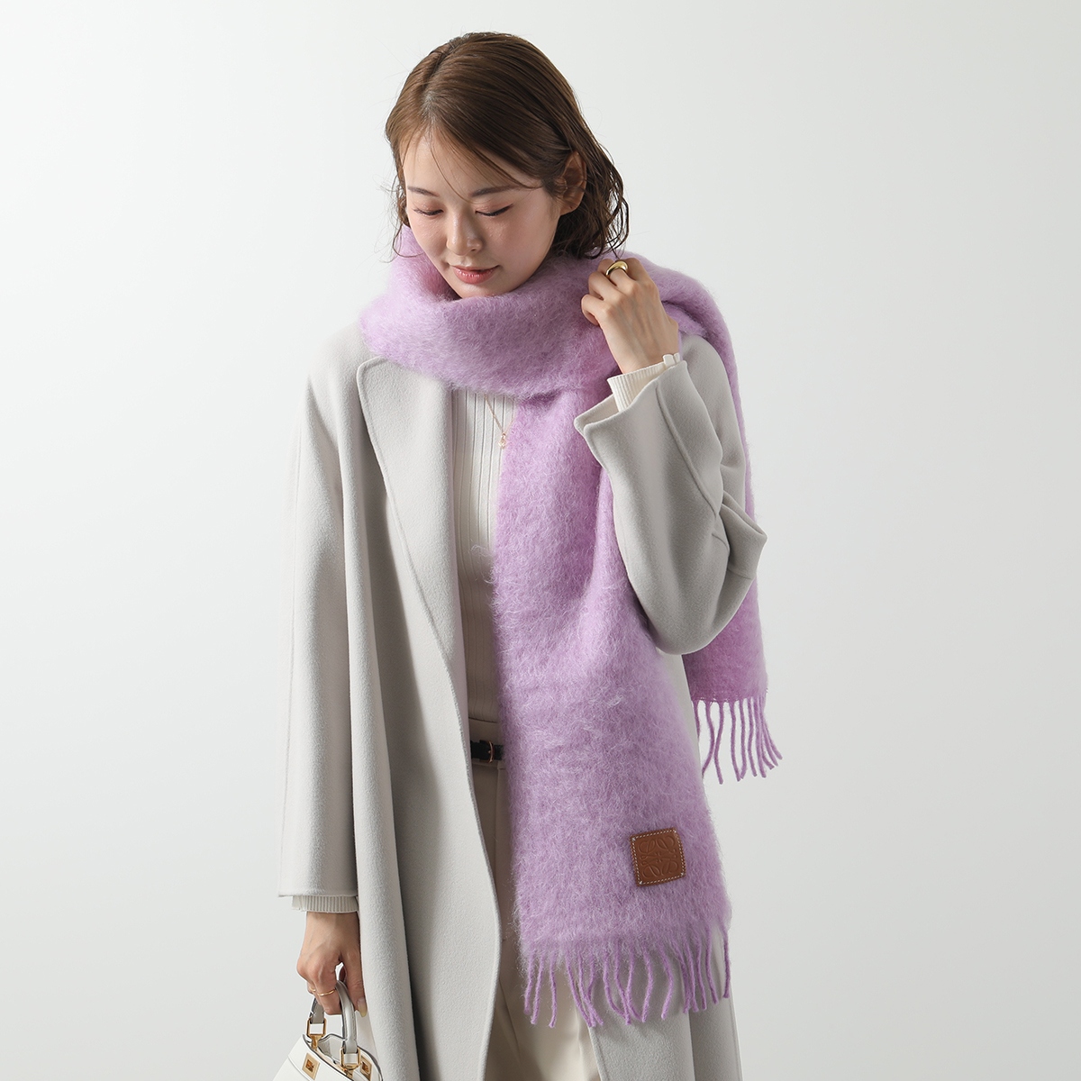 LOEWE（ロエベ） マフラー 185×23 F655254X01 レディース ウール