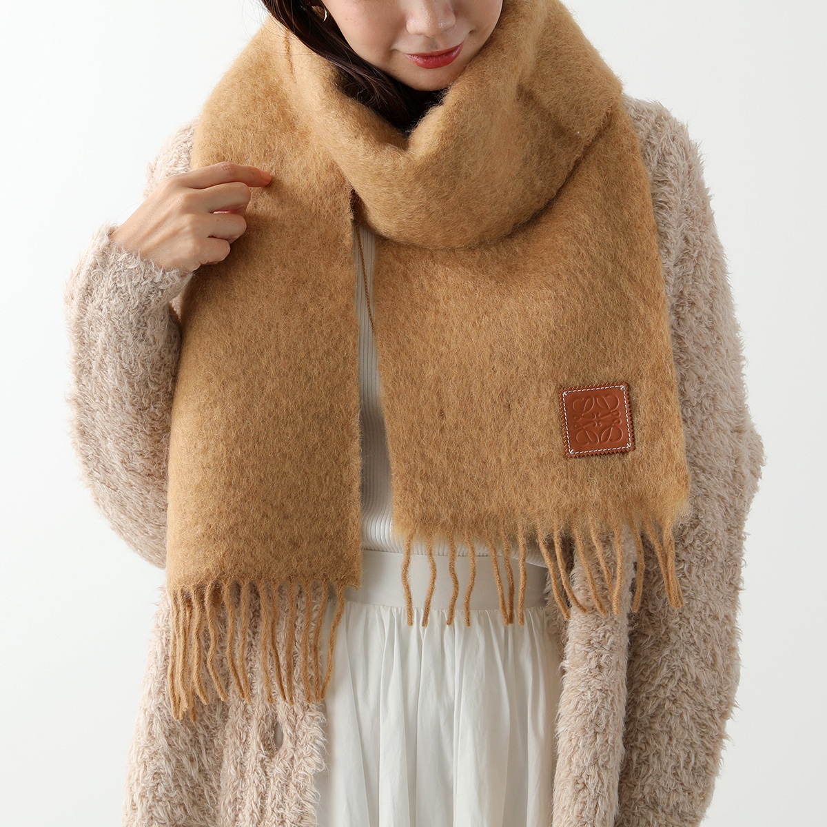 LOEWE（ロエベ） マフラー 185×23 F655254X01 レディース ウール