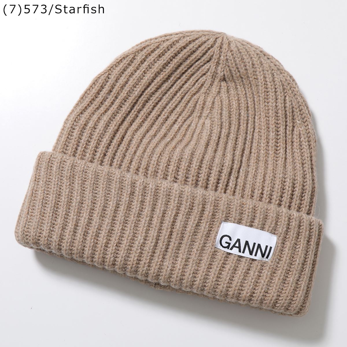 GANNI（ガニー） ニット帽 Structured Rib Beanie A4429 A6051 A6207