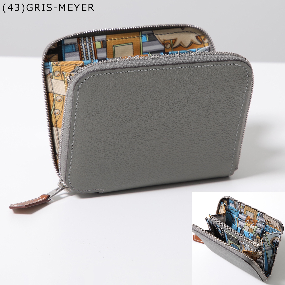 HERMES（エルメス） 二つ折り財布 アザップ シルクイン コンパクト