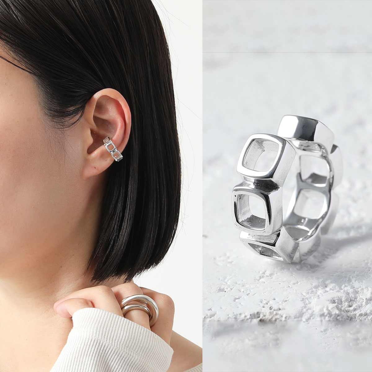 TOM WOOD（トムウッド） イヤーカフ Cushion Ear Cuff Open
