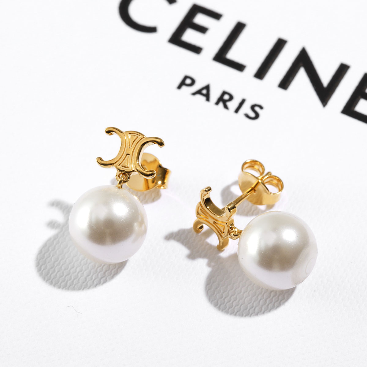 CELINE（セリーヌ） ピアス PERLS EARRINGS 460TZ6PRB.01GI レディース