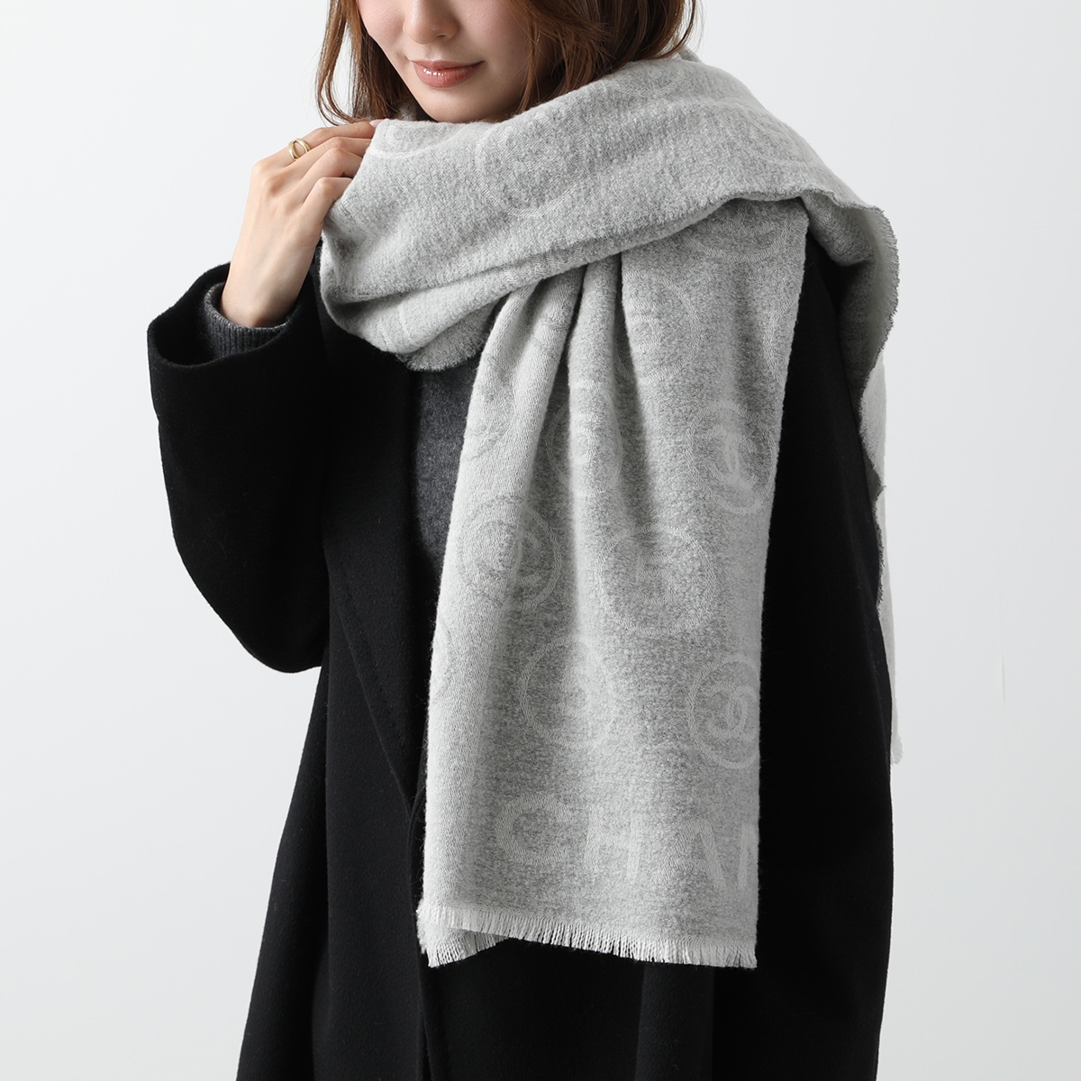 CHANEL マフラーストールカシミヤ