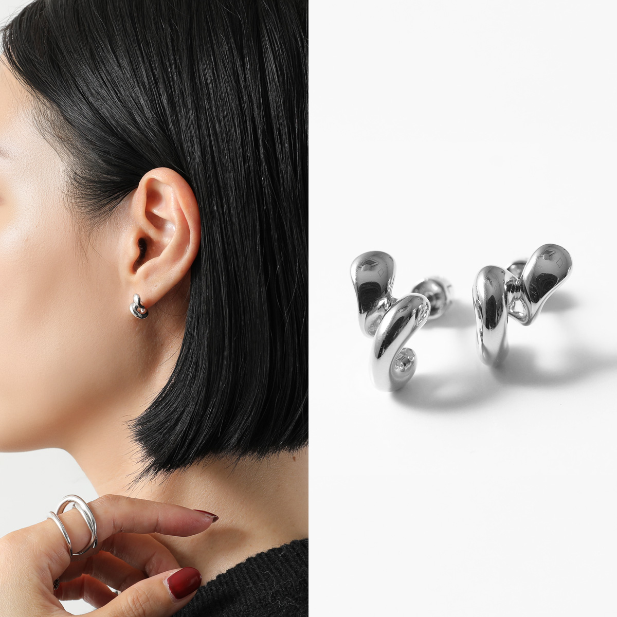 MARIA BLACK（マリアブラック） ピアス Coil Whirl Stud 101117AG-PAIR