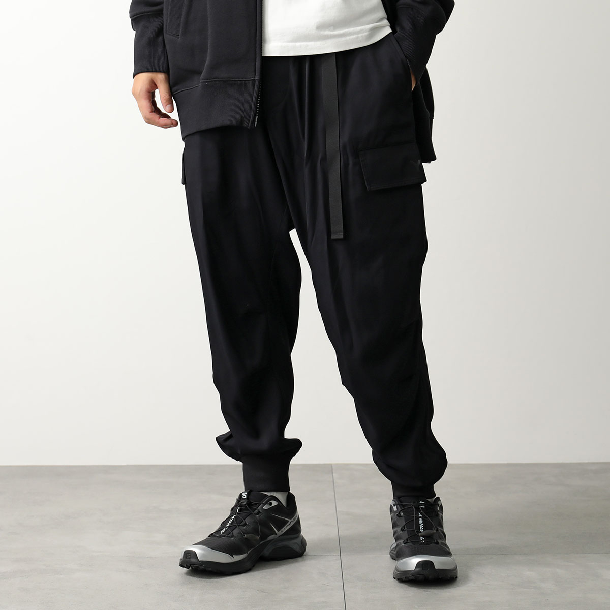 Y-3 ワイスリー カーゴパンツ JX7283 メンズ レーヨン ツイル カフ