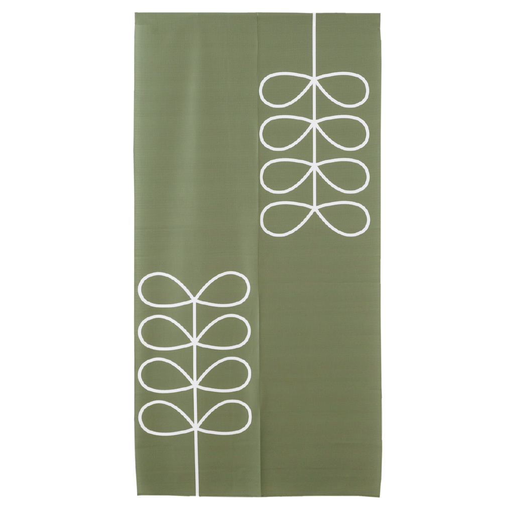 のれん 暖簾 おしゃれ 洗える レース 北欧 ノルディックリーフ N-4413