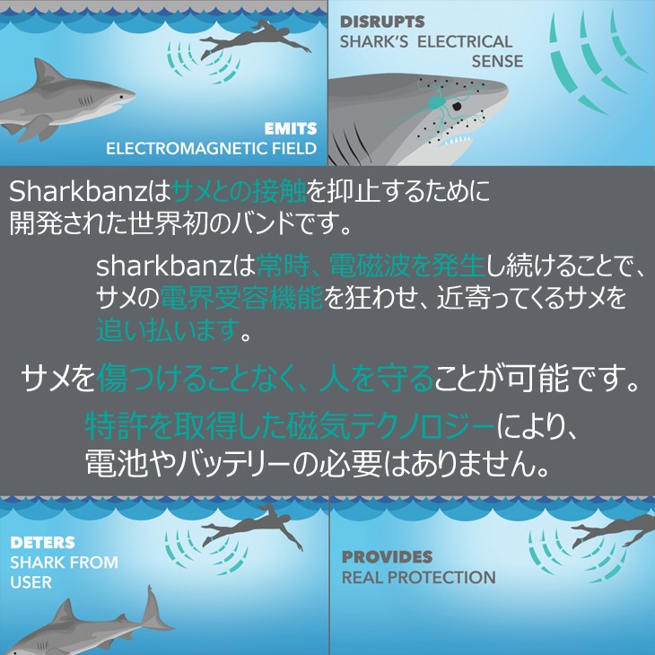 SHARKBANZ2 シャークバンズ2 鮫 さめ除けバンド サメよけ シャーク