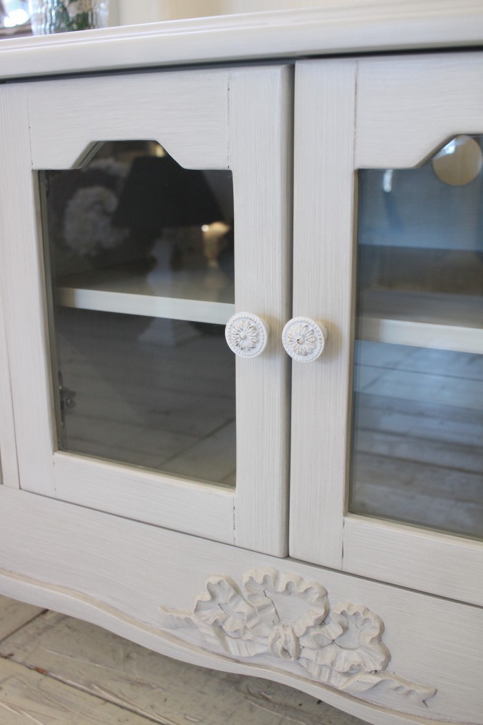 テレビボード テレビ台 120cm 猫脚 洋風 ヨーロピアン 白家具