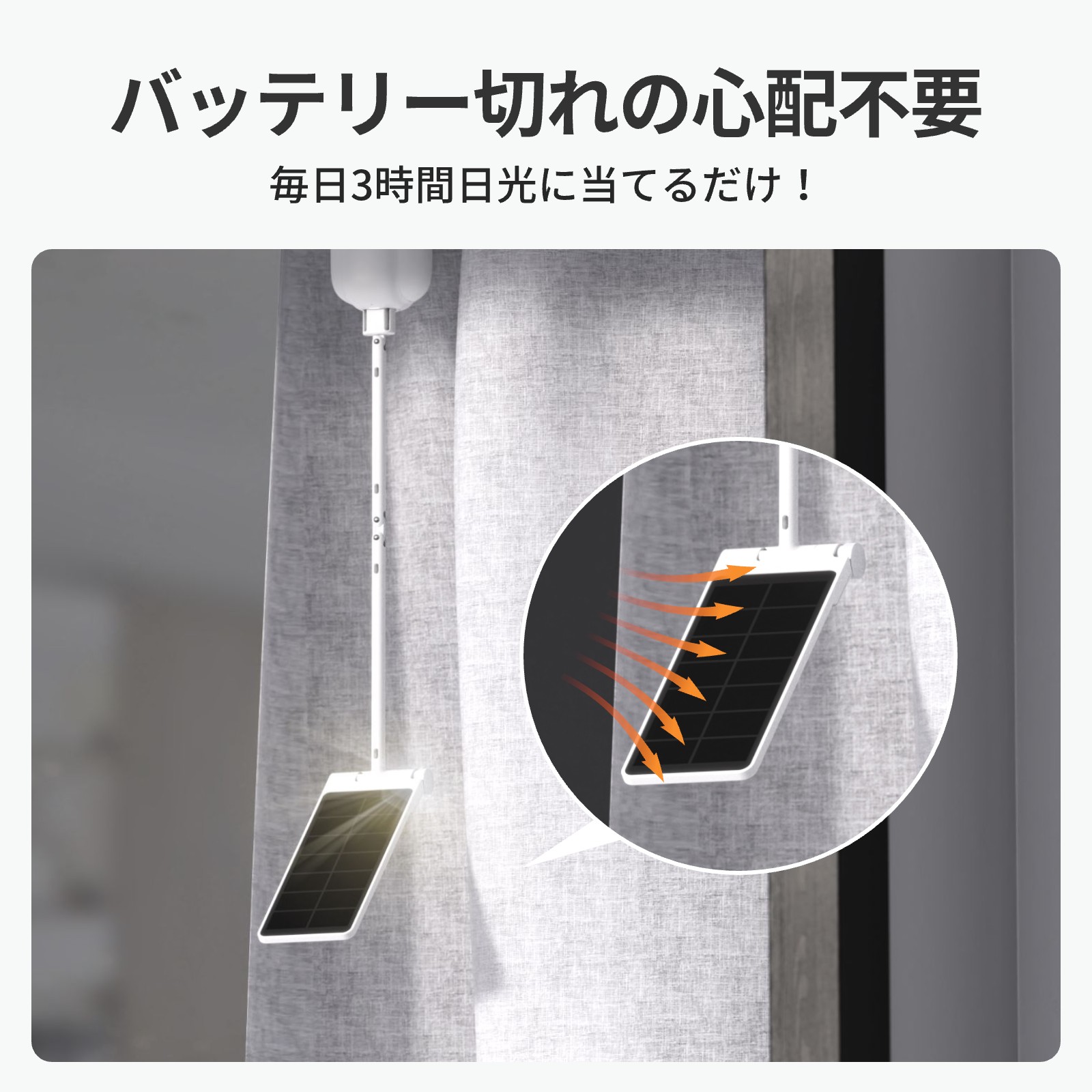 SwitchBot（スイッチボット） カーテン第3世代専用 ソーラーパネル