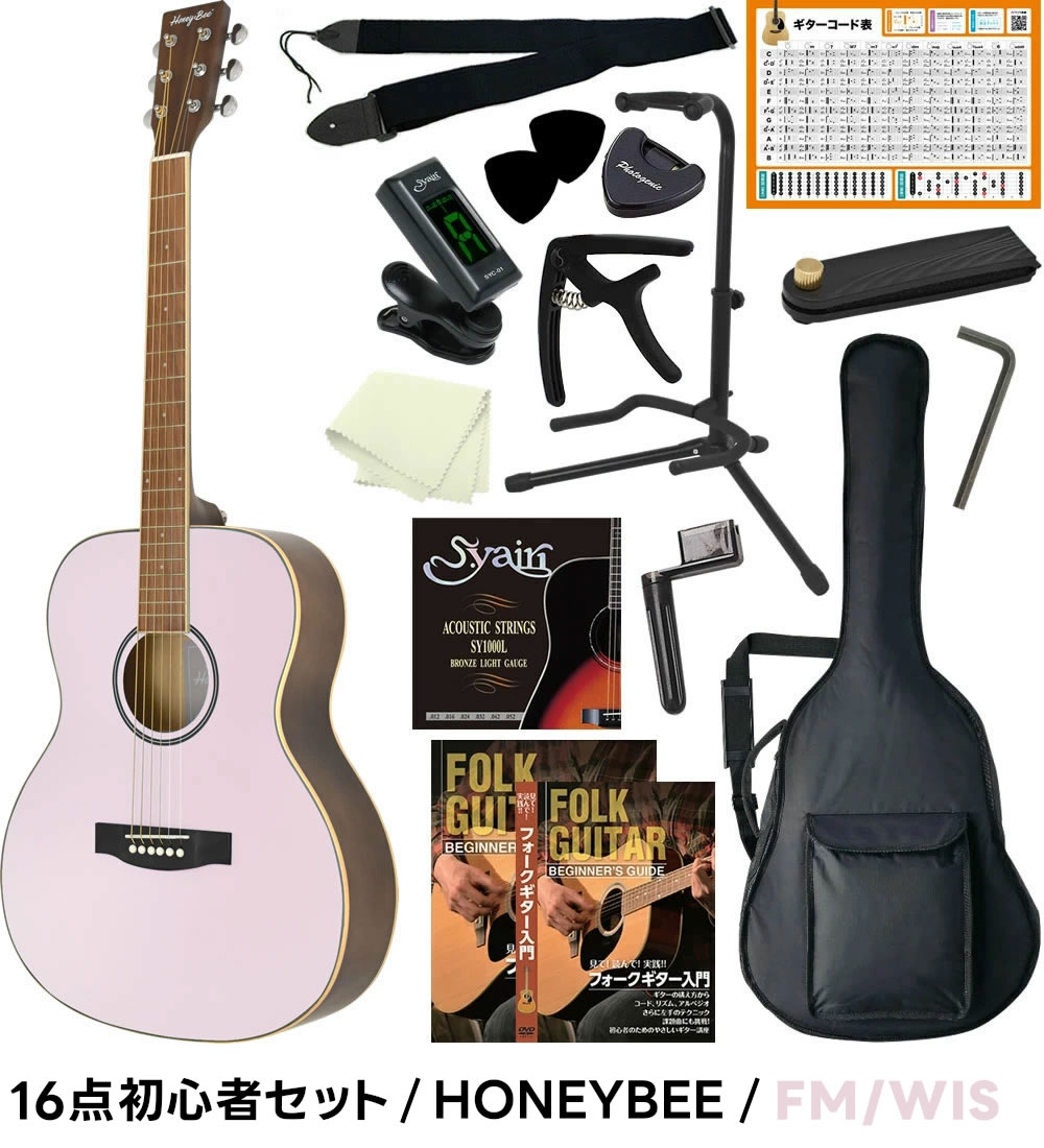 アコースティックギター 初心者セット 16点 W-15/F-15 アコギ 入門