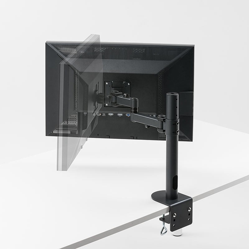 SANWA SUPPLY（サンワサプライ） モニターアーム 49インチ対応 黒