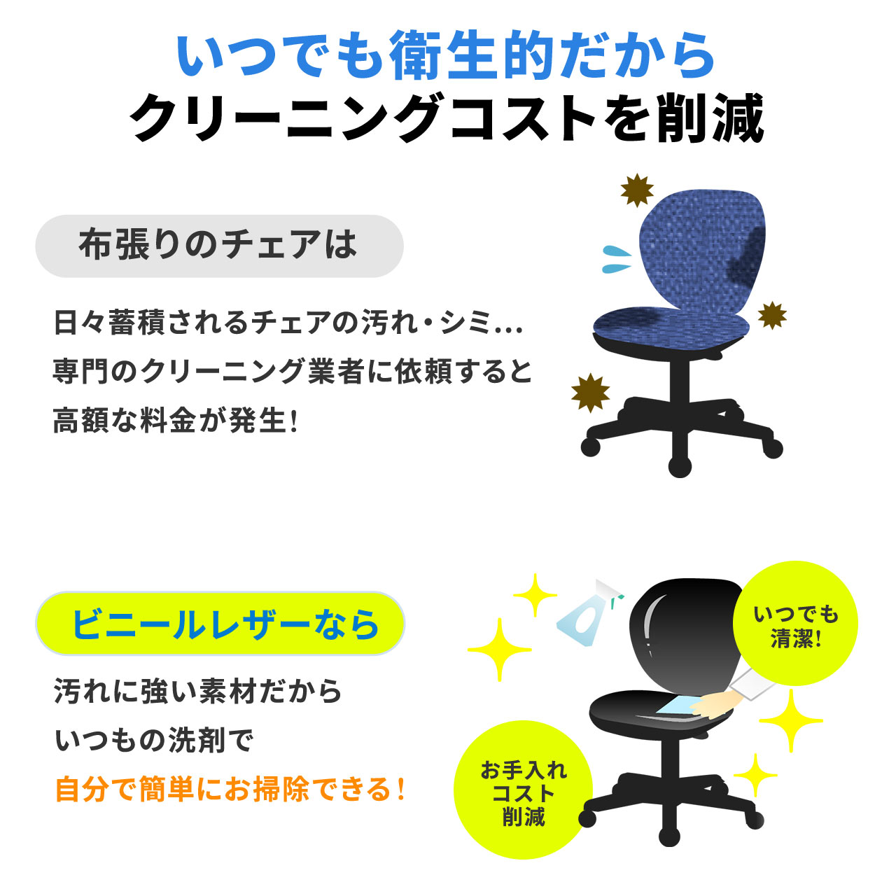 SANWA SUPPLY（サンワサプライ） オフィスチェア 事務椅子 デスク