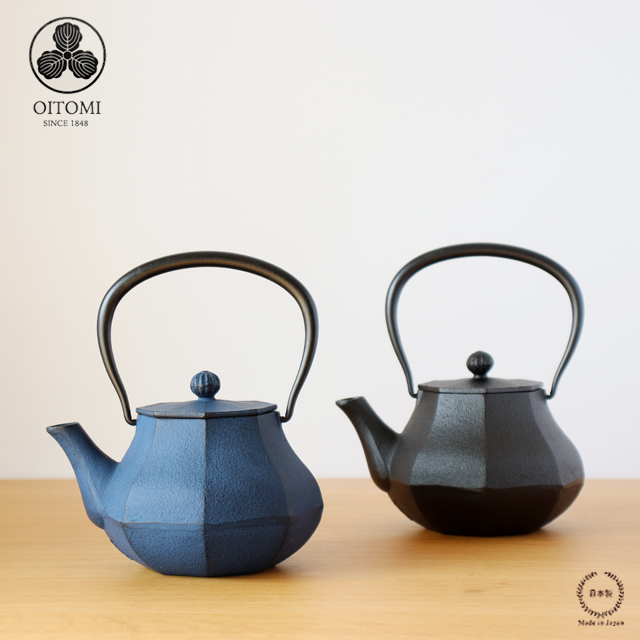 鉄瓶兼用急須 みやび 0.4L 南部宝生堂 及富 OITOMI 南部鉄器 黒 青