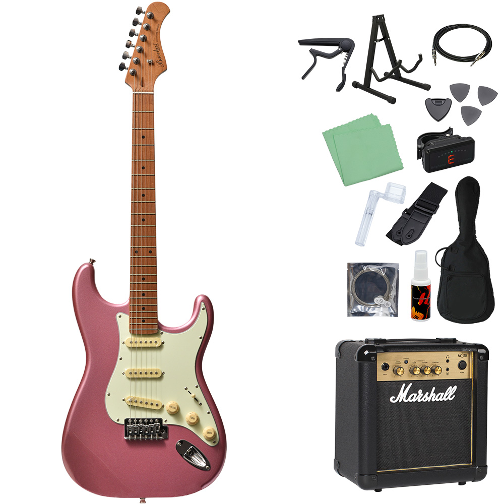 Bacchus（バッカス） BST-1-RSM/M エレキギター初心者14点セット