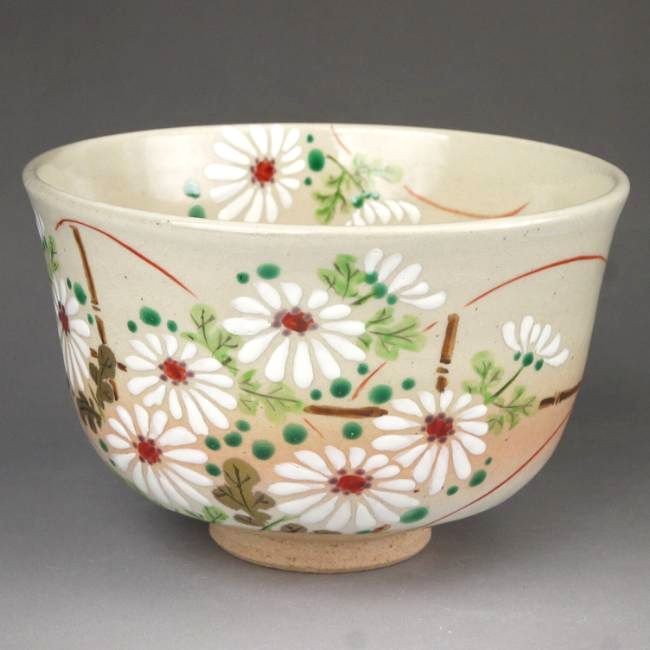 京焼 清水焼 菊まがき抹茶茶碗 亨 : 松韻堂 Yahoo!店 - 通販 - Yahoo