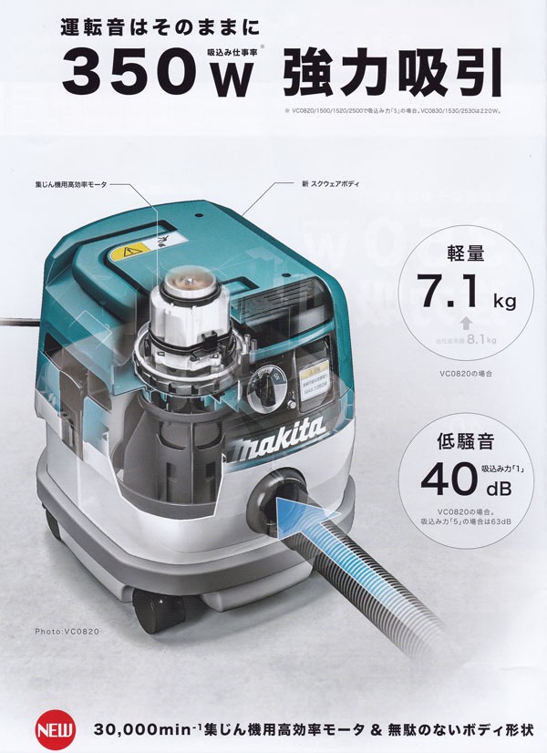 マキタ（makita） VC1500 集じん機 15L(乾湿両用)(連動コンセントなし