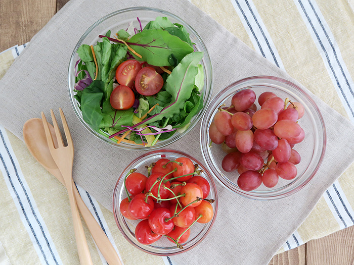 スタックできるボウル ガラス製 ロッシュスタックボール140L G680074