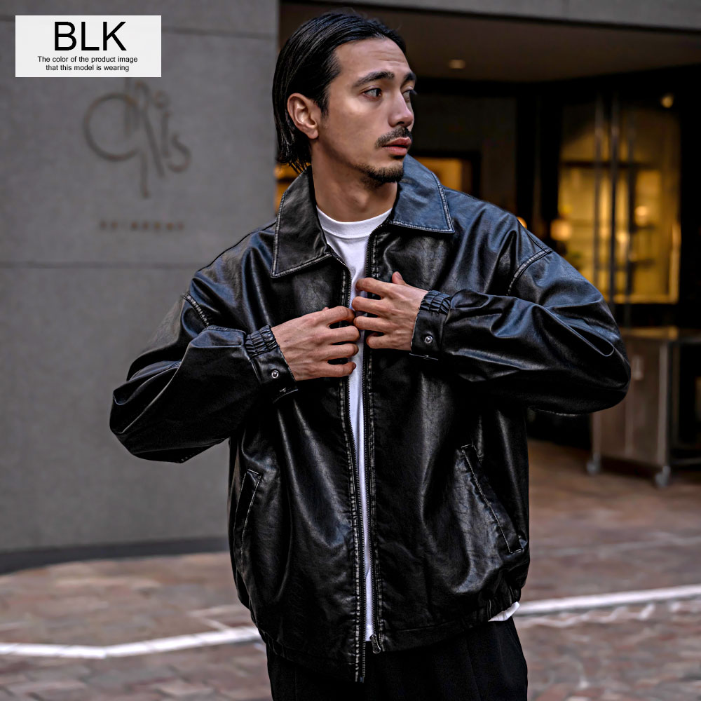 ワコマリア シングル レザー ライダース ジャケット ペイズリー