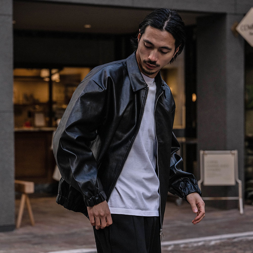 CavariA（キャバリア） レザージャケット メンズ 合成皮革 ライダース