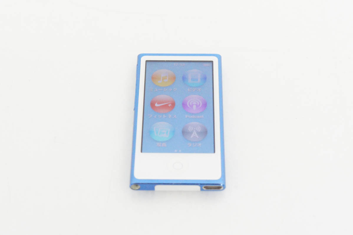 新品同様 iPod nano 第7世代 16GB ブルー Apple iPod (青) MKN02J 16GB