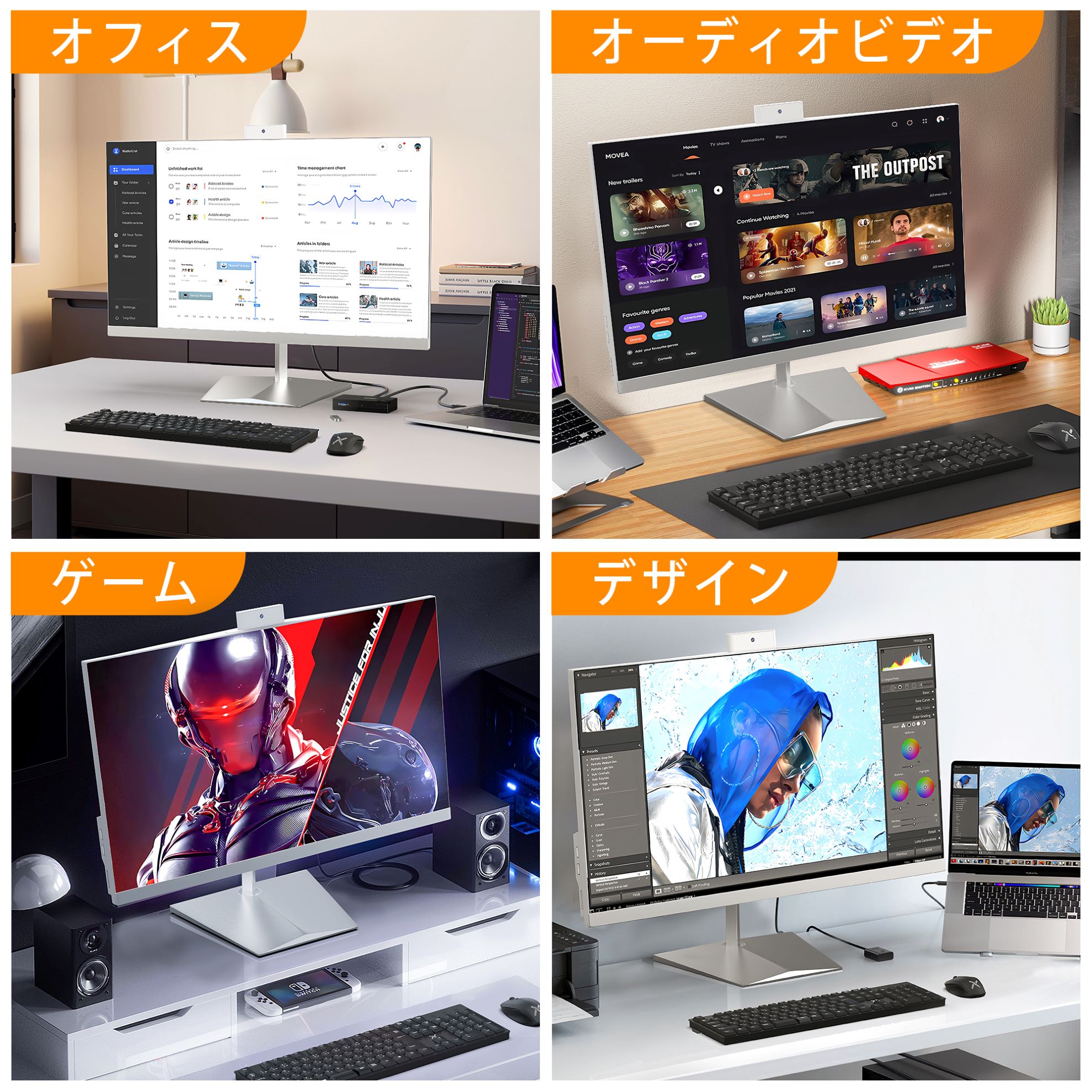 VETESA 新品 一体型 デスクトップパソコン Windows11搭載 タッチパネル