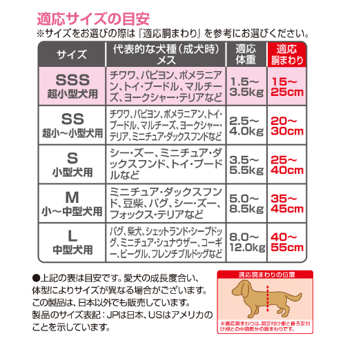 マナーウェア 女の子用 SSS ピンクリボン・青リボン ( 18枚入