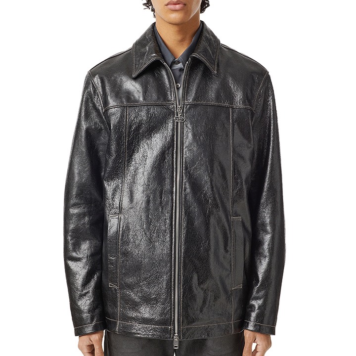 DIESEL（ディーゼル） シープスキンレザージャケット メンズ 羊革 本革