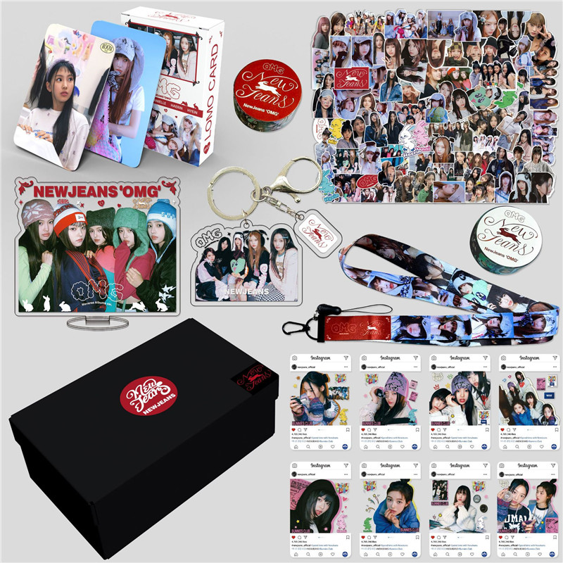 New Jeansグッズ ギフトボックス フォトカード テープ ニュージーンス