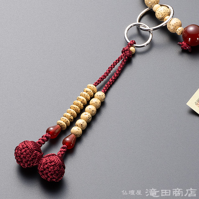 旧蔵チベット・古瑪瑙薬師珠念珠108粒×宝瓶天珠ネックレス・仏珠