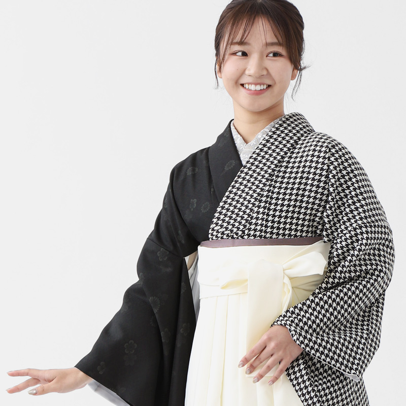 卒業式 袴 4点セット 二尺袖着物 帯 二尺袖長襦袢 袴セット 大学生