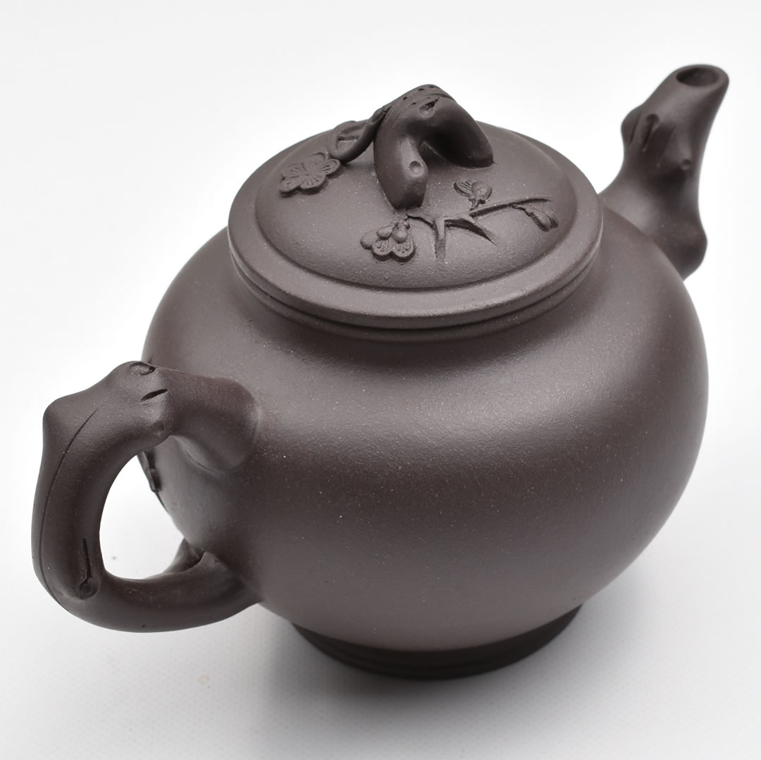 宜興紫砂壺 梅報春（王建英・濃茶） 270ml : 天香茶行・Yahoo店 - 通販