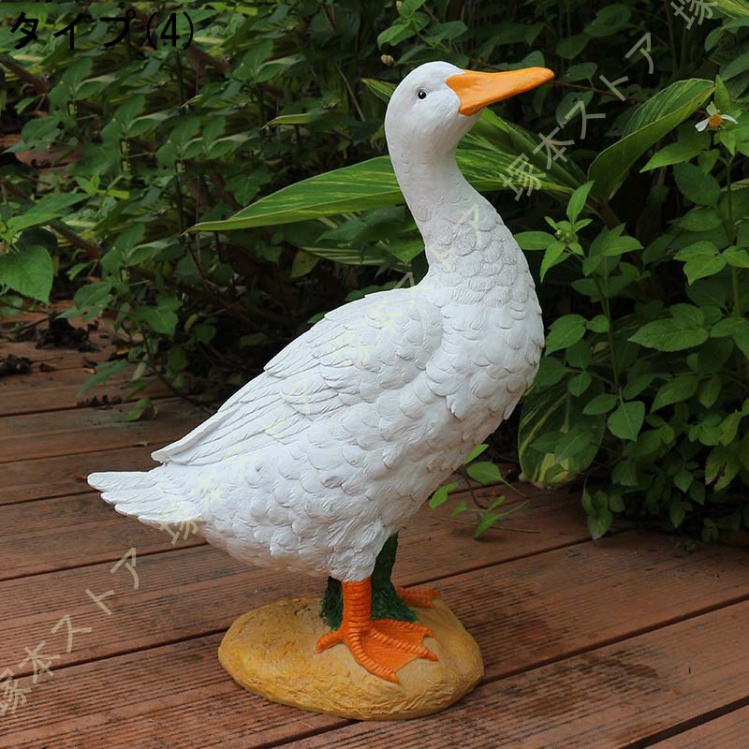 屋外の彫刻の装飾 アヒル 巨大 置物ガーデンオブジェ インテリア雑貨