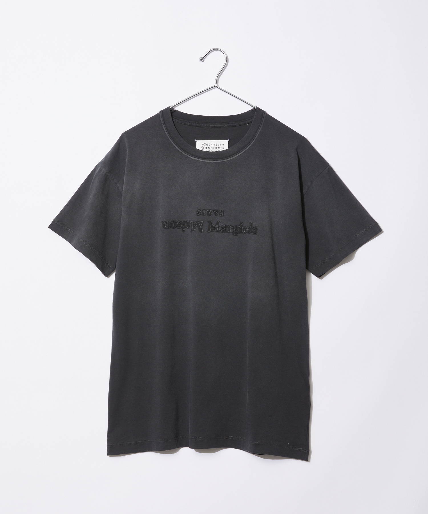 Maison Margiela 人気 マルジェラ ロゴTシャツ ブラック Maison
