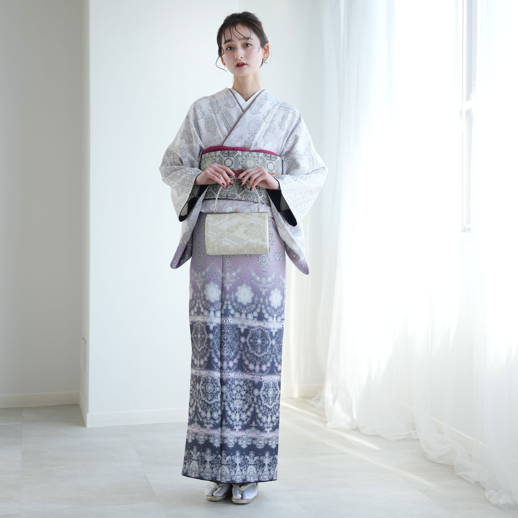 ③トールサイズ 訪問着 4点 フルセット 入学式 卒業式 結婚式 お宮参り