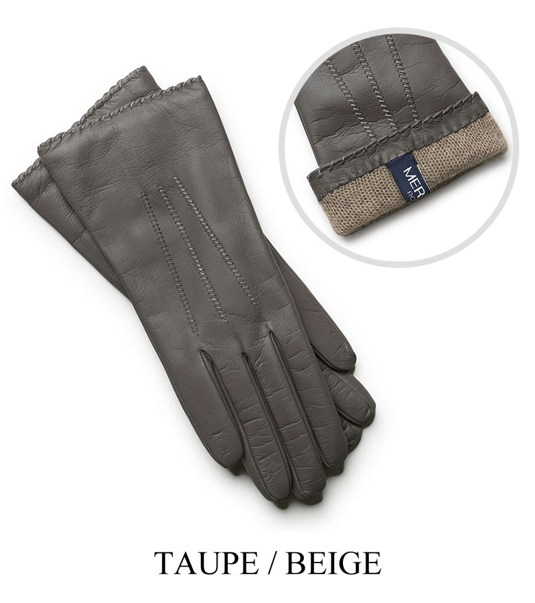 メローラ 手袋 レディース スマホ対応 グローブ ナッパレザー 本革