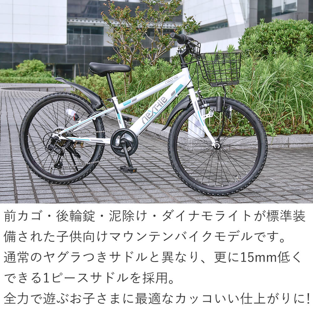 海無し芳一 】キッズ自転車 変速ギア 22インチマウンテンバイク 海無し