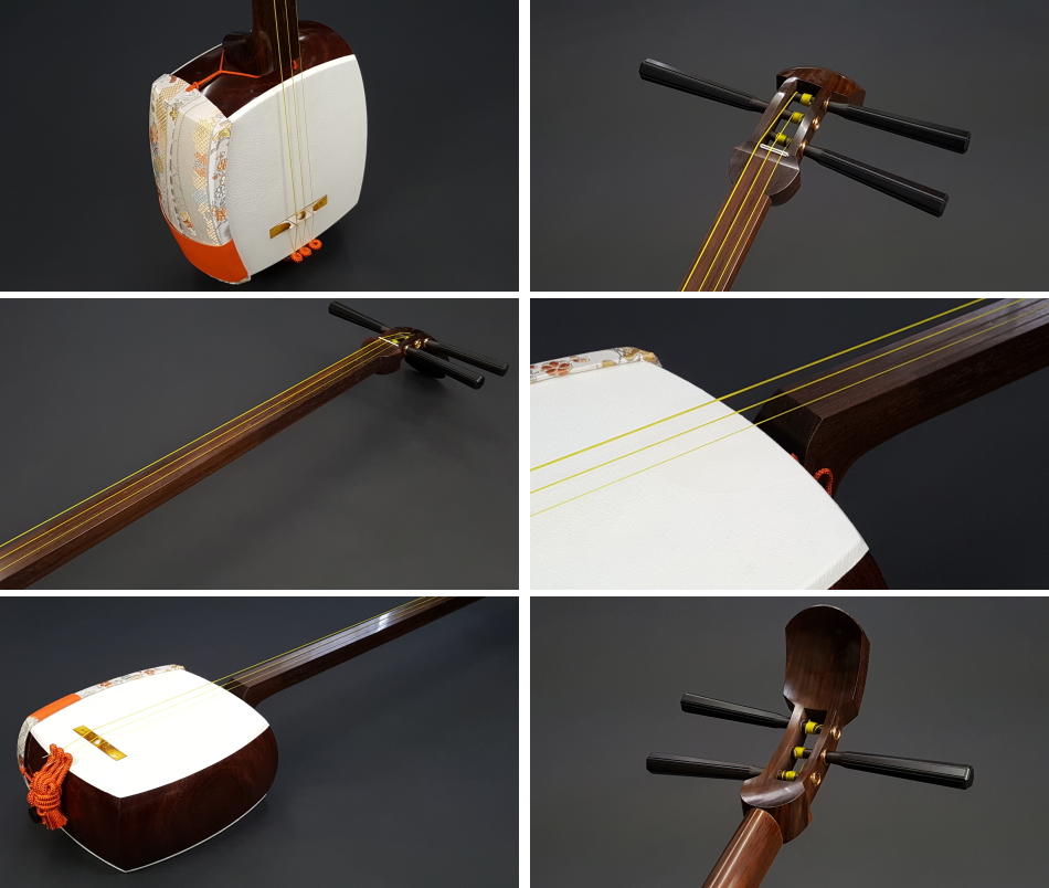 地唄三味線（特上・紫檀）セット（C）充実のフルセット！ : 和楽器市場